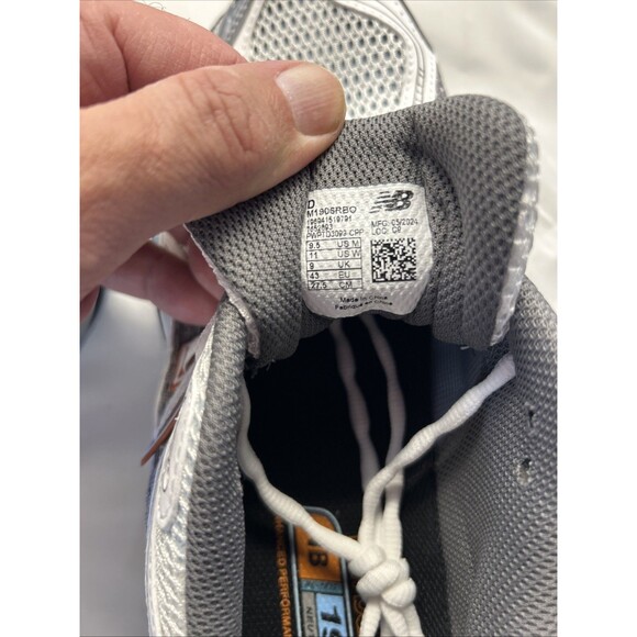 NEW BALANCE 1906R Classic Shoe Unisex Size M9.5 W11 Licorice White Blue Gray New - Picture 8 of 9